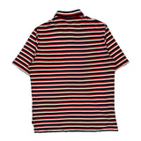 Polo By Ralph Lauren Striped Polo Shirt - Large Blue Cotton