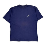Nike T-Shirt - Large Blue Cotton