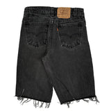Levis Denim Shorts - 28W 10L Black Denim