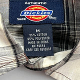 Dickies Checked Short Sleeve Shirt - Medium Multicoloured Cotton Blend