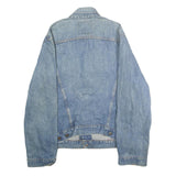 LEVI'S Mens Blue Denim Jacket M Cotton Plain Button Classic Fit