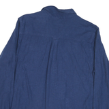 WOOLRICH Mens Blue Cotton Blend Shirt XL Casual Classic Long Sleeve Button