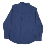 WOOLRICH Mens Blue Cotton Blend Shirt XL Casual Classic Long Sleeve Button