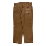 Dickies Carpenter Trousers - 36W 30L Brown Cotton