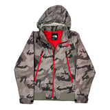 The North Face Camo Windbreaker - Medium Gray Polyester