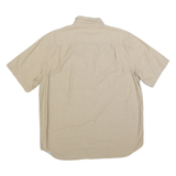 CARHARTT Mens Beige Casual Cotton Shirt XL Button-Down Short Sleeve Workwear