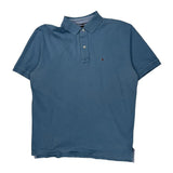 Tommy Hilfiger Polo Shirt - Large Blue Cotton