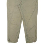TOM TAILOR Womens Slim Beige Cotton Blend Tapered Trousers W32 L21 Casual