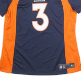 NIKE Womens Blue & Orange Denver Broncos Football Shirt XL Short Sleeve V-Neck