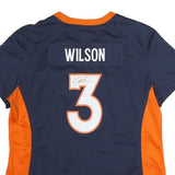 NIKE Womens Blue & Orange Denver Broncos Football Shirt XL Short Sleeve V-Neck