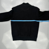 Calvin Klein Track Jacket - Medium Black Cotton Blend