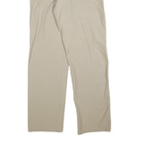 VERSACE Mens Cotton Blend Beige Regular Straight Trousers W36 L30 Classic Zip