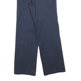 DICKIES Mens Navy Relaxed Straight Trousers Cotton Blend W28 L30 Workwear Zip