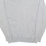 CALVIN KLEIN Mens Grey Patterned Wool Blend V-Neck Jumper L Soft Warm Comfort