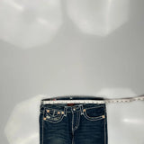 True Religion Skinny Jeans - 28W US 2 Dark Wash Cotton
