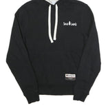 CHAMPION Mens Black Hoodie S Cotton Blend Pullover Save Lands Print