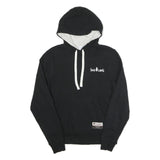 CHAMPION Mens Black Hoodie S Cotton Blend Pullover Save Lands Print