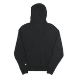 CHAMPION Mens Black Hoodie S Cotton Blend Pullover Save Lands Print
