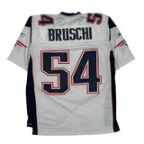New England Patriots Reebok #54 Brusch Football Jersey - Large Navy Polyester