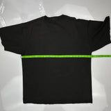 Single Stitch Cincinnati Bengals Starter T-Shirt - Large Black Cotton