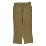 Dickies Trousers - 31W 30L Khaki Cotton