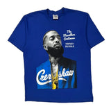 Nipsey Hussle Shaka Wear Graphic T-Shirt - XL Blue Cotton