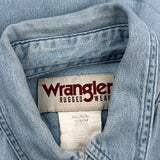 Wrangler Denim Shirt - Medium Blue Cotton