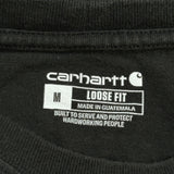 Carhartt Long Sleeve T-Shirt - Medium Black Cotton