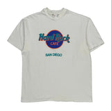 Single Stitch San Diego Hard Rock Cafe Graphic T-Shirt - Large White Cotton
