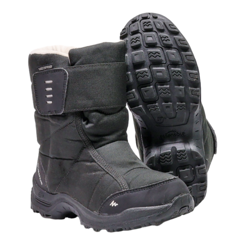 ESSENSOLE Snow Boots Black Synthetic Womens UK 4
