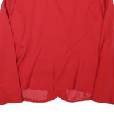 Womens Red Button Jacket XXS Polyester Blend Plain Classic Fit Stylish