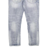 ROCK REVIVAL Mens Jeans Blue Slim Skinny Denim Light W32 L30 Distressed