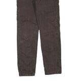 CARHARTT Womens Regular Fit Brown Denim Jeans W32 L30 Workwear Cotton Blend Zip