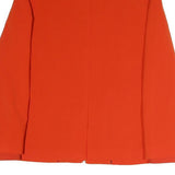 H&M Womens Orange Jacket S Polyester Blend Plain Zip Casual Lightweight