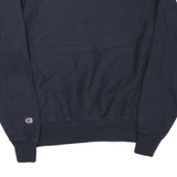 CHAMPION Mens Navy Blue Stadium Goods Crew Neck M Cotton Blend Sweatshirt