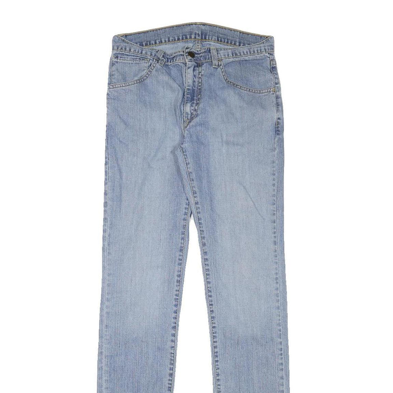 LEVI'S Mens Slim Light Blue Denim Jeans W27 L32 Zip Closure Classic Style