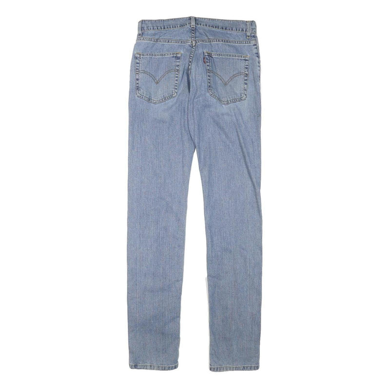 LEVI'S Mens Slim Light Blue Denim Jeans W27 L32 Zip Closure Classic Style
