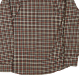 WOOLRICH Mens Brown & Cream Plaid Cotton Blend Shirt M Casual Long Sleeve Button