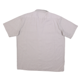 DICKIES Mens Grey & Beige Work Shirt Short Sleeve XL Cotton Blend Casual