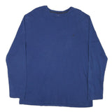 NAUTICA Mens Blue Long Sleeve Crew Neck Cotton Blend XL Classic Fit T-Shirt