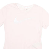 NIKE Womens Pink XS Athletic T-Shirt Short Sleeve Crew Neck Performance