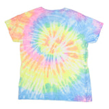 COMFORT COLOURS Mens Blue Yellow Pink Tie Dye Nassau Bahamas T-Shirt XL Crew