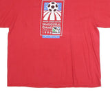 NIKE Mens Red Major League Soccer Inaugural Game 2XL Short Sleeve Crew Neck