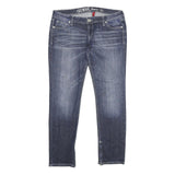 GUESS Womens Slim Blue Denim Jeans Cotton Blend W30 L30 Zip Pockets