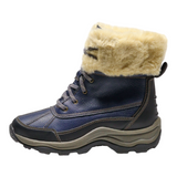 CLARKS Snow Boots Blue Synthetic Womens UK 4.5