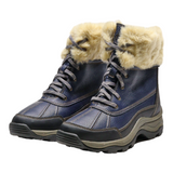 CLARKS Snow Boots Blue Synthetic Womens UK 4.5