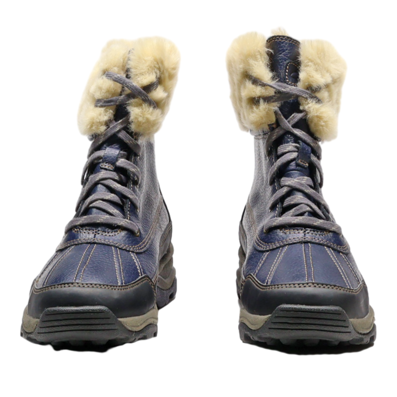 CLARKS Snow Boots Blue Synthetic Womens UK 4.5