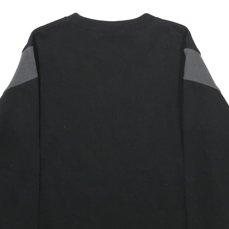 CHAMPION Mens Black & Grey Crew Neck XS Sweatshirt Cotton Blend Long Sleeve