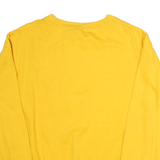 MV SPORT Mens Yellow Marian University Cotton Crew Neck Sweatshirt M Comfortable