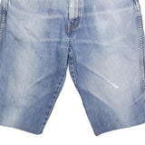 WRANGLER Mens Denim Blue Casual Shorts L W34 Cotton Blend Relaxed Fit